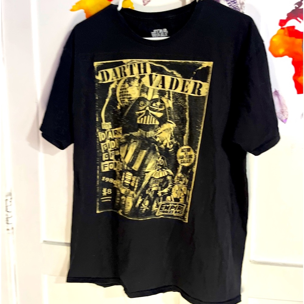 Disney Darth Vader Star Wars Tee XL Short Sleeve Shirt